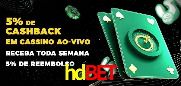 Promoções do cassino ao Vivo hdbet